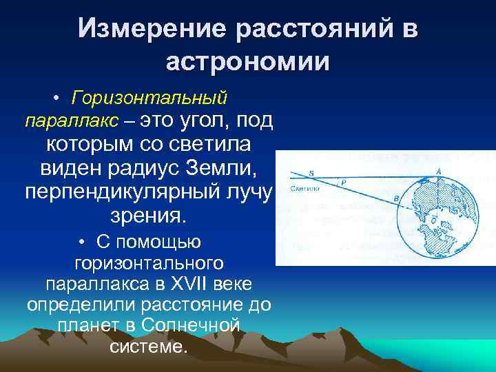 Дайте определение понятиям параллакс и базис на рисунке покажите эти величины