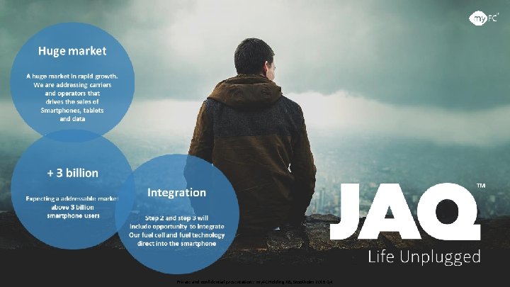 Private and confidential presentation : my. FC Holding AB, Stockholm 2015 Q 4 