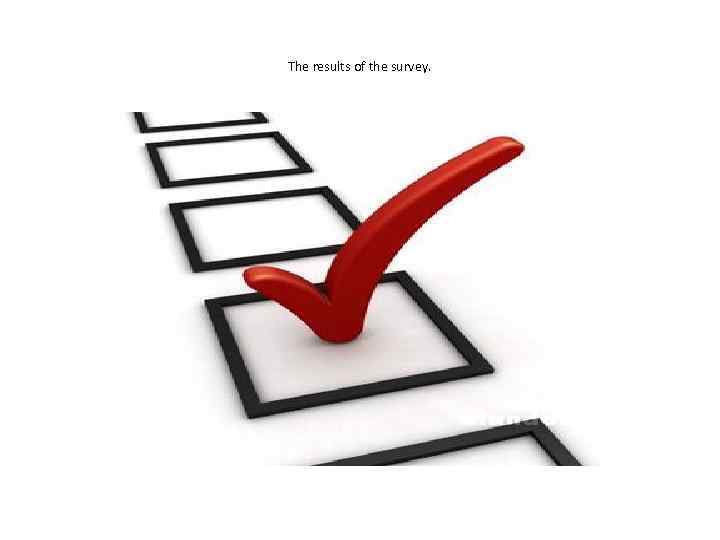 The results of the survey. 