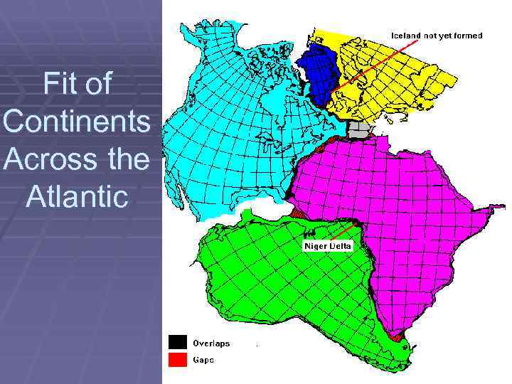 Fit of Continents Across the Atlantic 