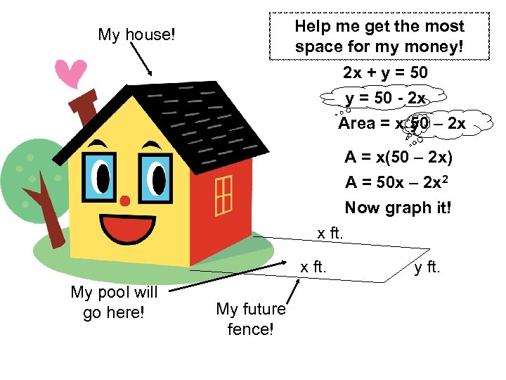 Help me get the most space for my money! My house! 2 x +