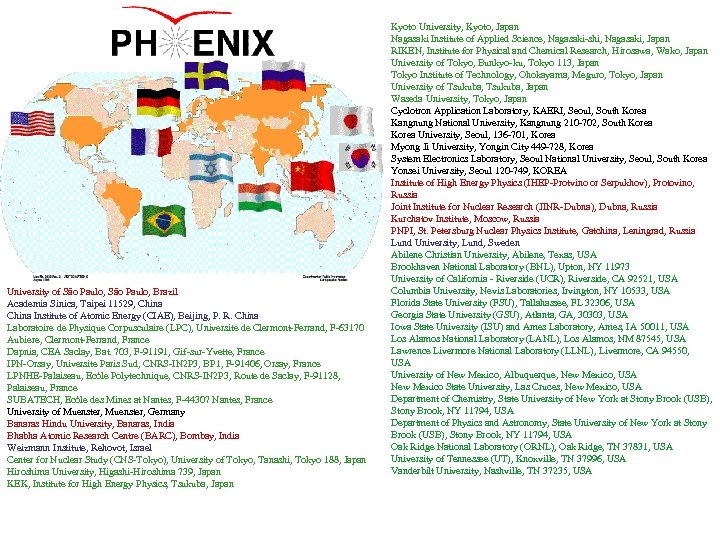 University of São Paulo, Brazil Academia Sinica, Taipei 11529, China Institute of Atomic Energy
