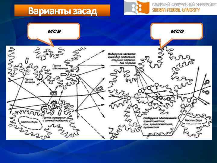 Варианты засад мсв мсо 