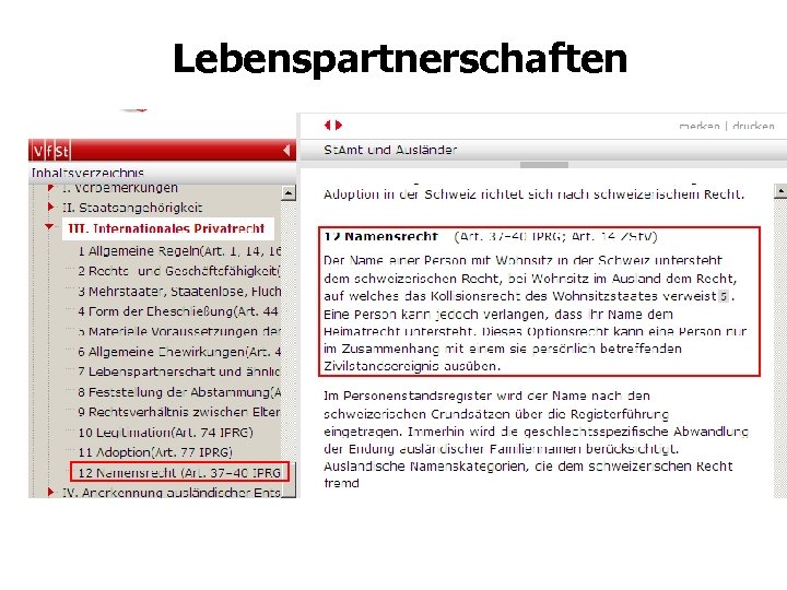 Lebenspartnerschaften 