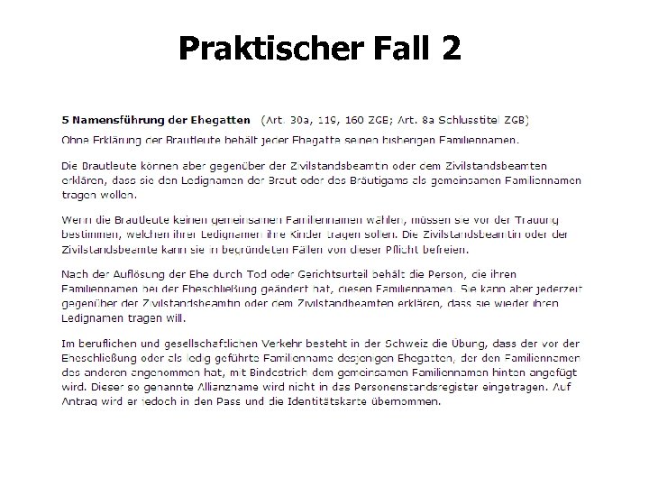 Praktischer Fall 2 