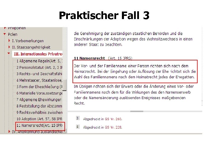 Praktischer Fall 3 