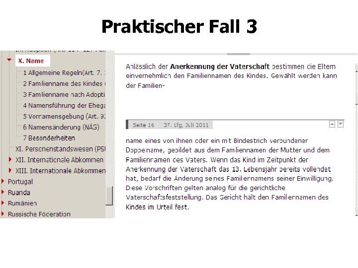 Praktischer Fall 3 
