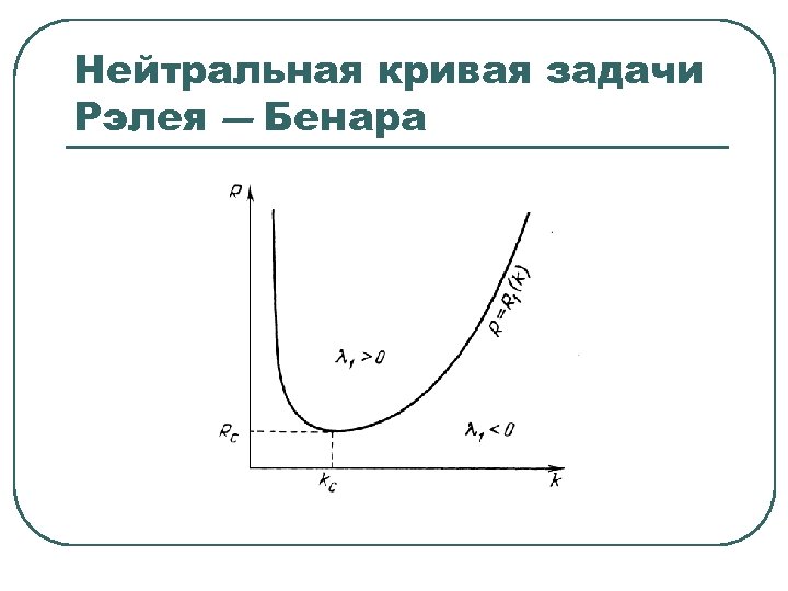 Нейтральная кривая задачи Рэлея ― Бенара 