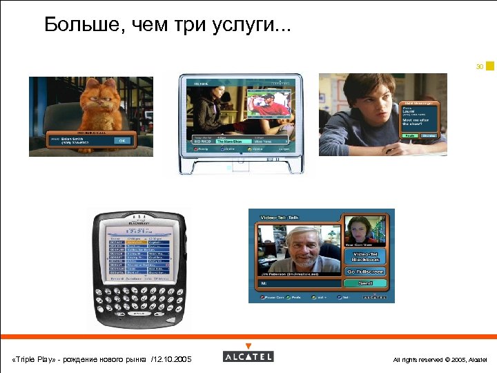 Больше, чем три услуги. . . 30 «Triple Play» - рождение нового рынка /12.