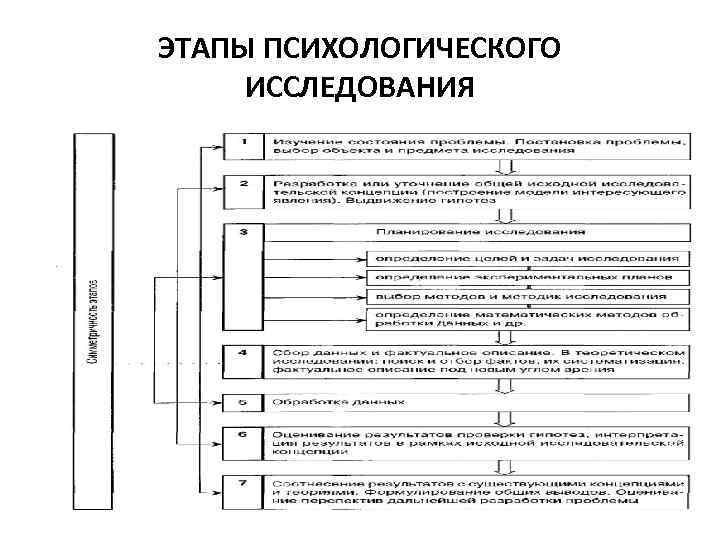 Рабочий план проведения исследования