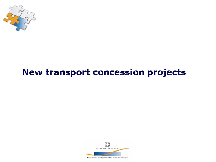 New transport concession projects 