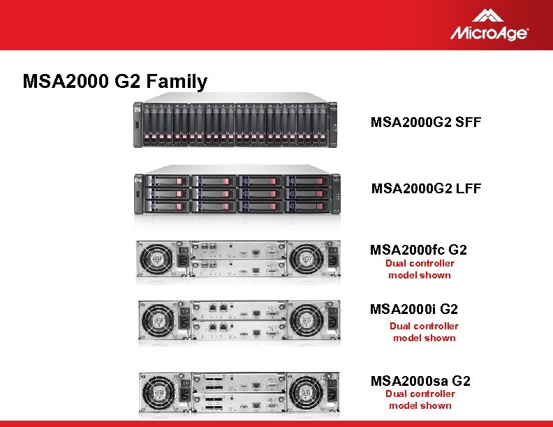 MSA 2000 G 2 Family MSA 2000 G 2 SFF MSA 2000 G 2