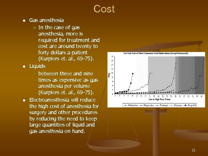 Cost n n n Gas anesthesia n In the case of gas anesthesia, more