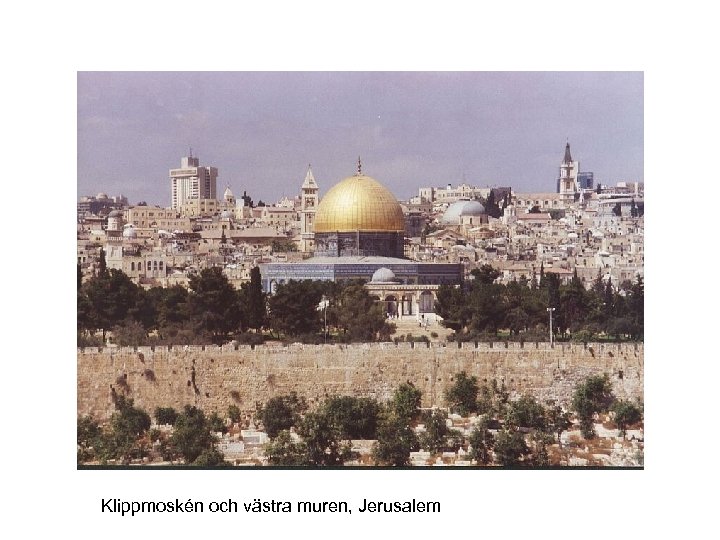 Klippmoskén och västra muren, Jerusalem 