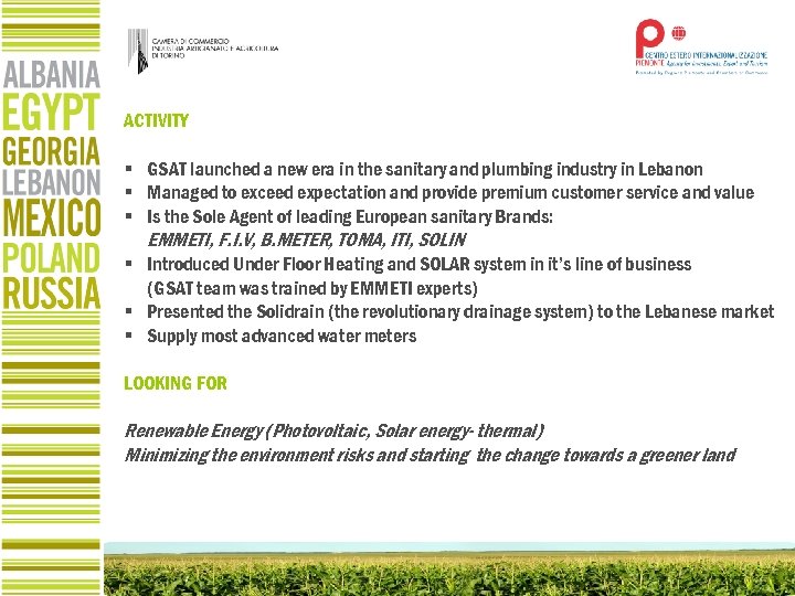 ACTIVITY § GSAT launched a new era in the sanitary and plumbing industry in