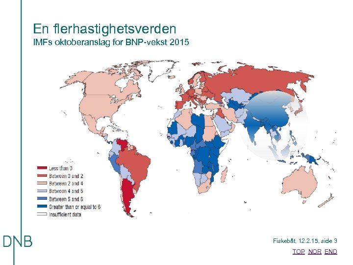 En flerhastighetsverden IMFs oktoberanslag for BNP-vekst 2015 Fiskebåt, 12. 2. 15, side 3 TOP