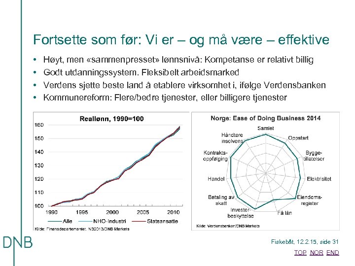 Fortsette som før: Vi er – og må være – effektive • • Høyt,