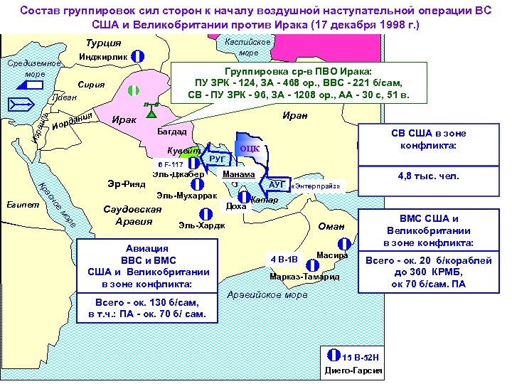 Ирак война карта