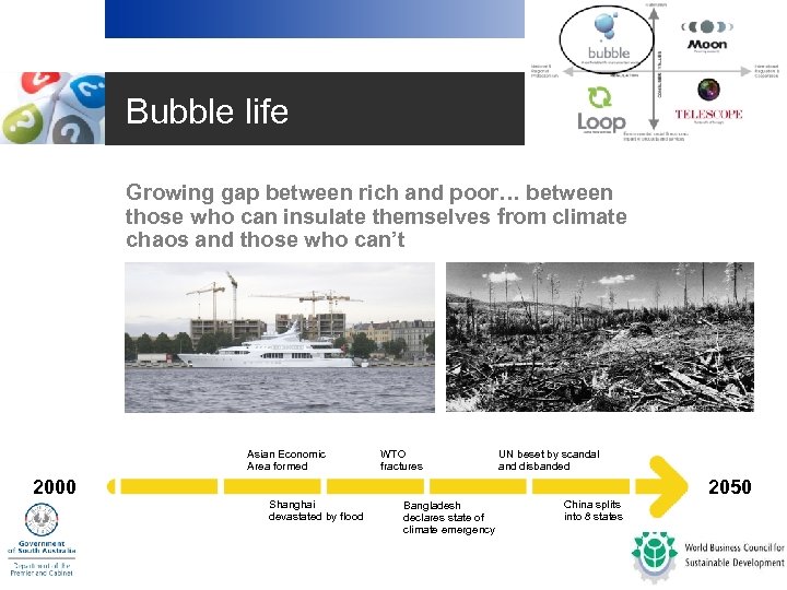 Bubble life • Growing gap between rich and poor… between those who can insulate