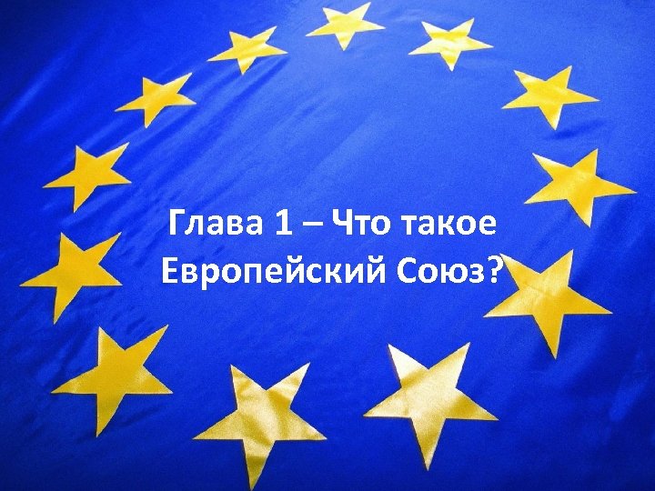 Глава 1 – Что такое Европейский Союз? 3 