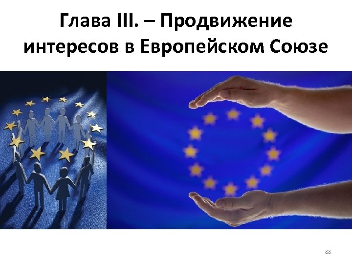 Глава III. – Продвижение интересов в Европейском Союзе 88 