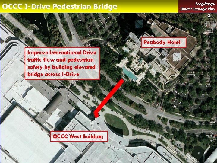 Long-Range District Strategic Plan OCCC I-Drive Pedestrian Bridge Peabody Hotel Improve International Drive traffic
