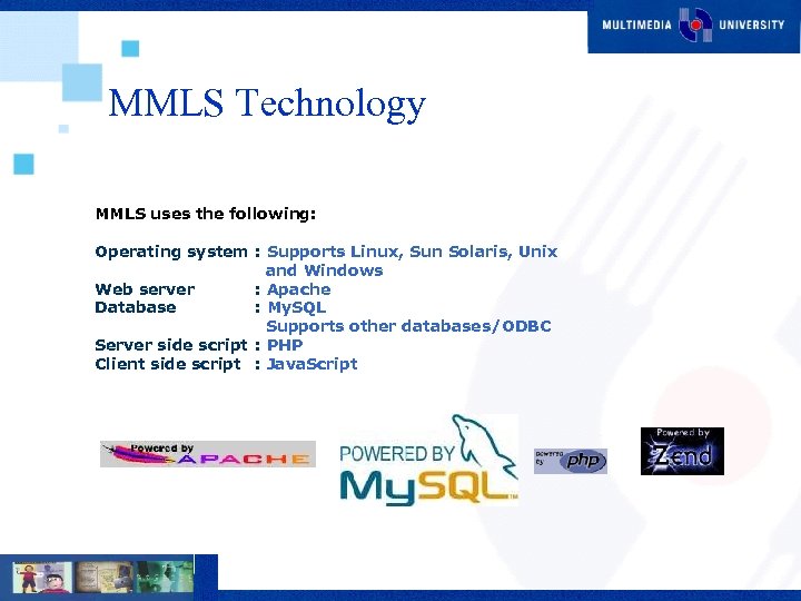 MMLS Technology MMLS uses the following: Operating system : Supports Linux, Sun Solaris, Unix