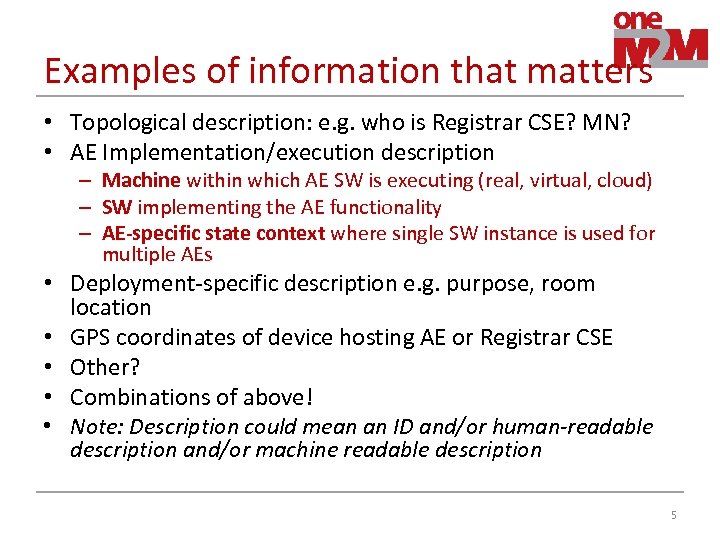 Examples of information that matters • Topological description: e. g. who is Registrar CSE?