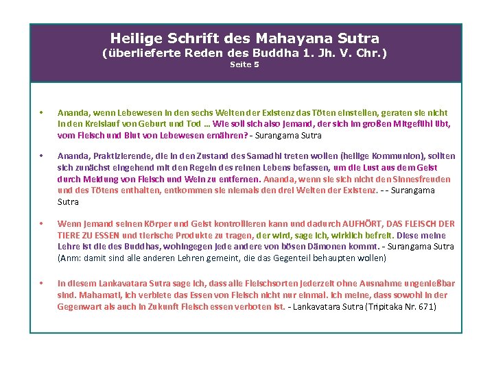 Heilige Schrift des Mahayana Sutra (überlieferte Reden des Buddha 1. Jh. V. Chr. )