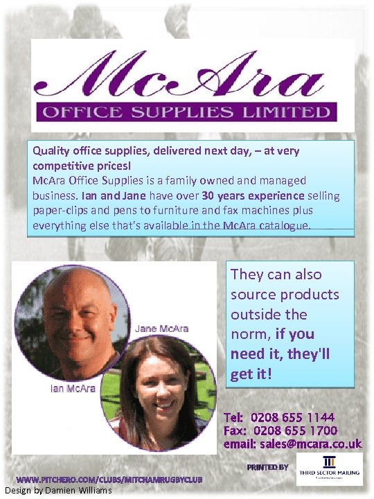 Quality office supplies, delivered next day, – at very competitive prices! Mc. Ara Office