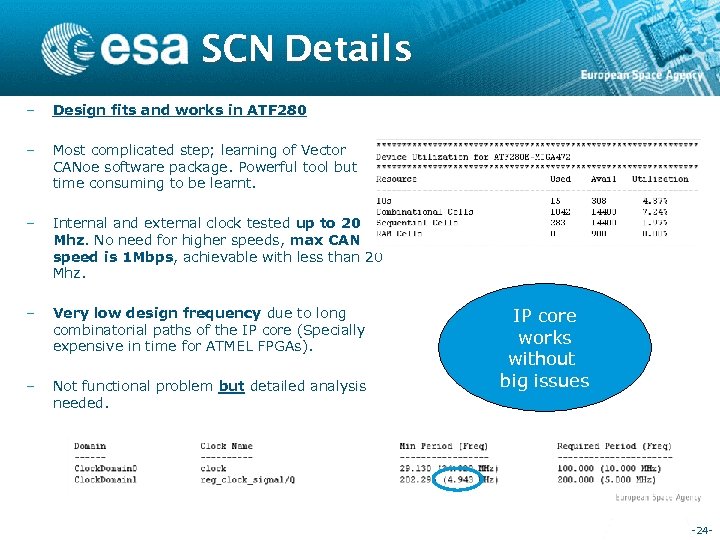 SCN Details – Design fits and works in ATF 280 – Most complicated step;