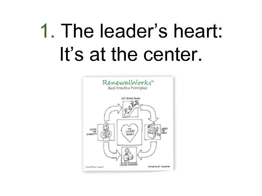 1. The leader’s heart: It’s at the center. 