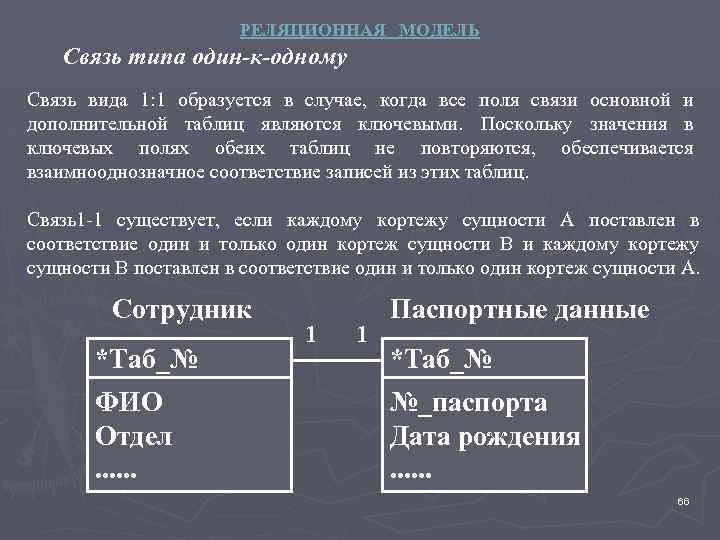 Тип связи 1 1. Связь 1 к одному реляционная модель. Тип связи 1 к 1. Типы связей один к одному один. Связь вида 1:1.