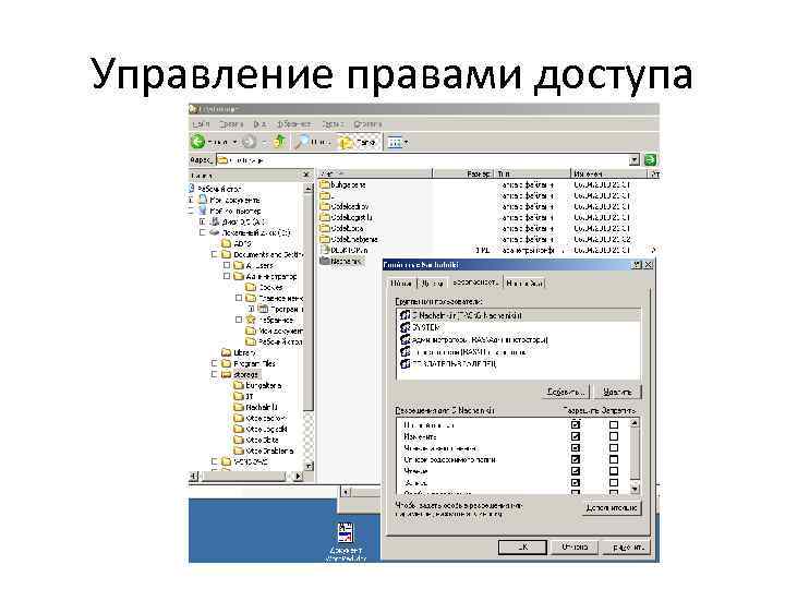 Управление правами доступа 