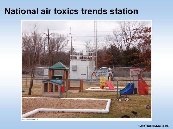 National air toxics trends station © 2011 Pearson Education, Inc. 