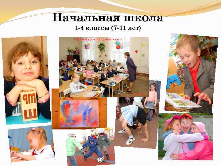 Начальная школа 1 -4 классы (7 -11 лет) 