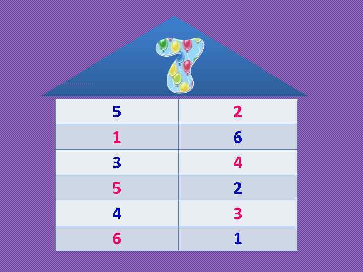 5 1 3 5 4 6 2 6 4 2 3 1 