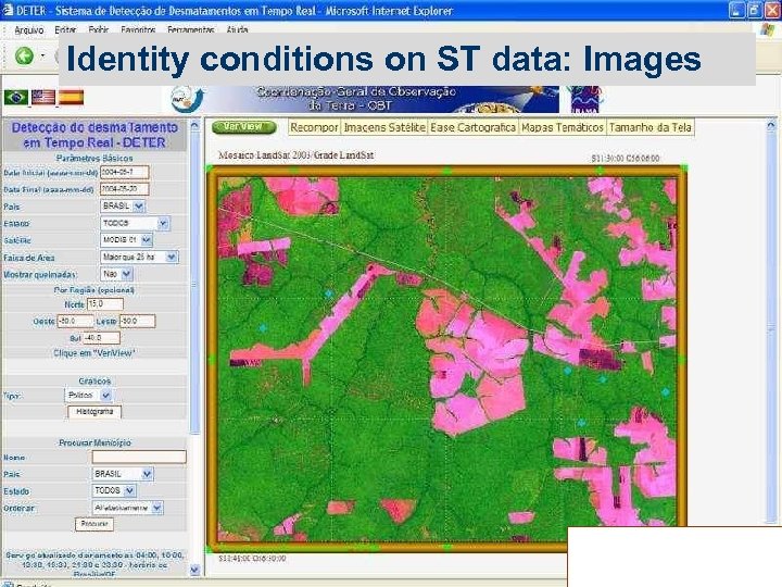 Identity conditions on ST data: Images 