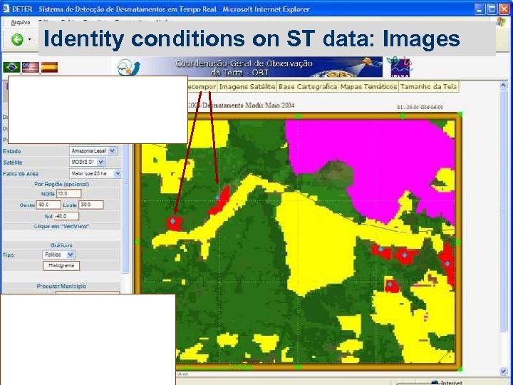 Identity conditions on ST data: Images 