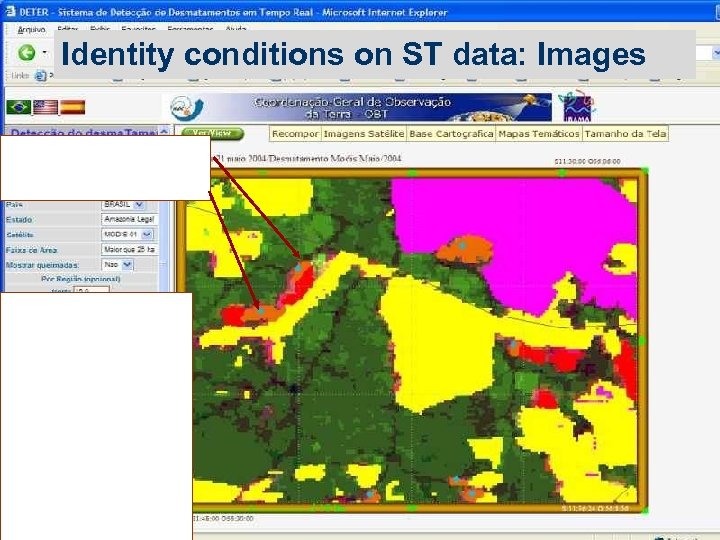 Identity conditions on ST data: Images 