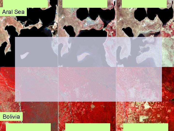 Aral Sea Slides from LANDSAT Bolivia 