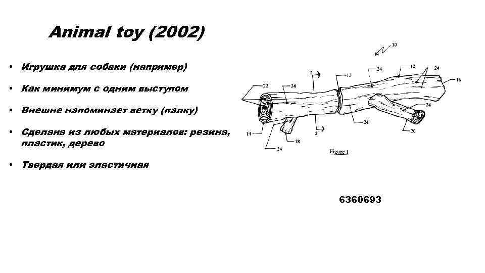 Animal toy (2002) • Игрушка для собаки (например) • Как минимум с одним выступом