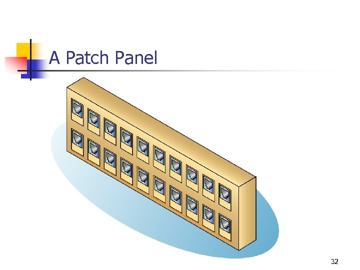 A Patch Panel 32 