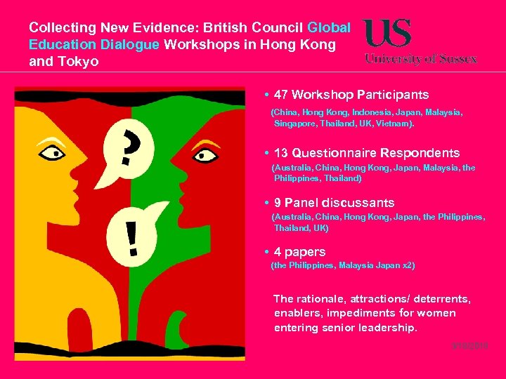 Collecting New Evidence: British Council Global Education Dialogue Workshops in Hong Kong and Tokyo