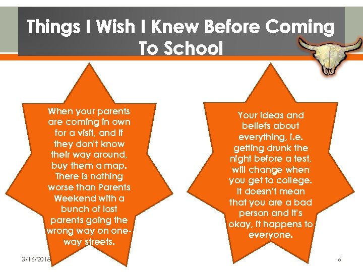 Things I Wish I Knew Before Coming To School When your parents are coming