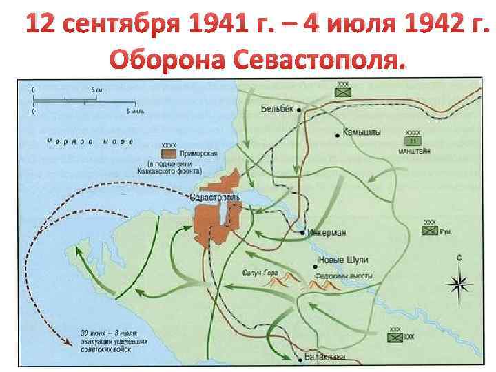 Оборона крыма в 1941 1942 карта