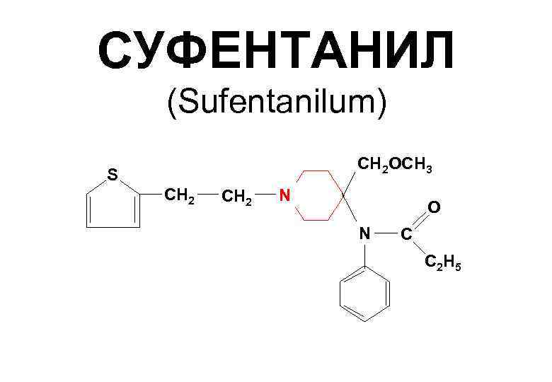 СУФЕНТАНИЛ (Sufentanilum) СН 2 OСН 3 S СН 2 N O N С С