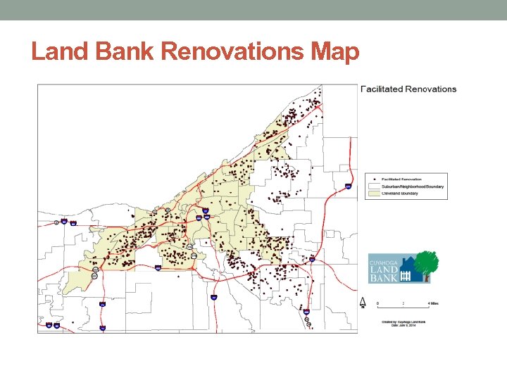 Land Bank Renovations Map 