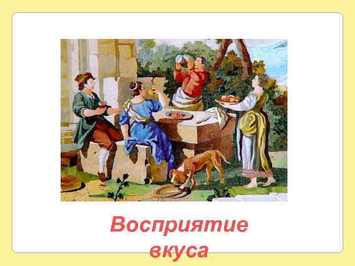 Восприятие вкуса 