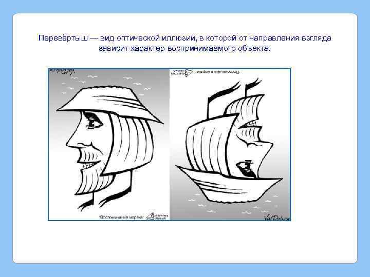 Перевёртыш — вид оптической иллюзии, в которой от направления взгляда зависит характер воспринимаемого объекта.